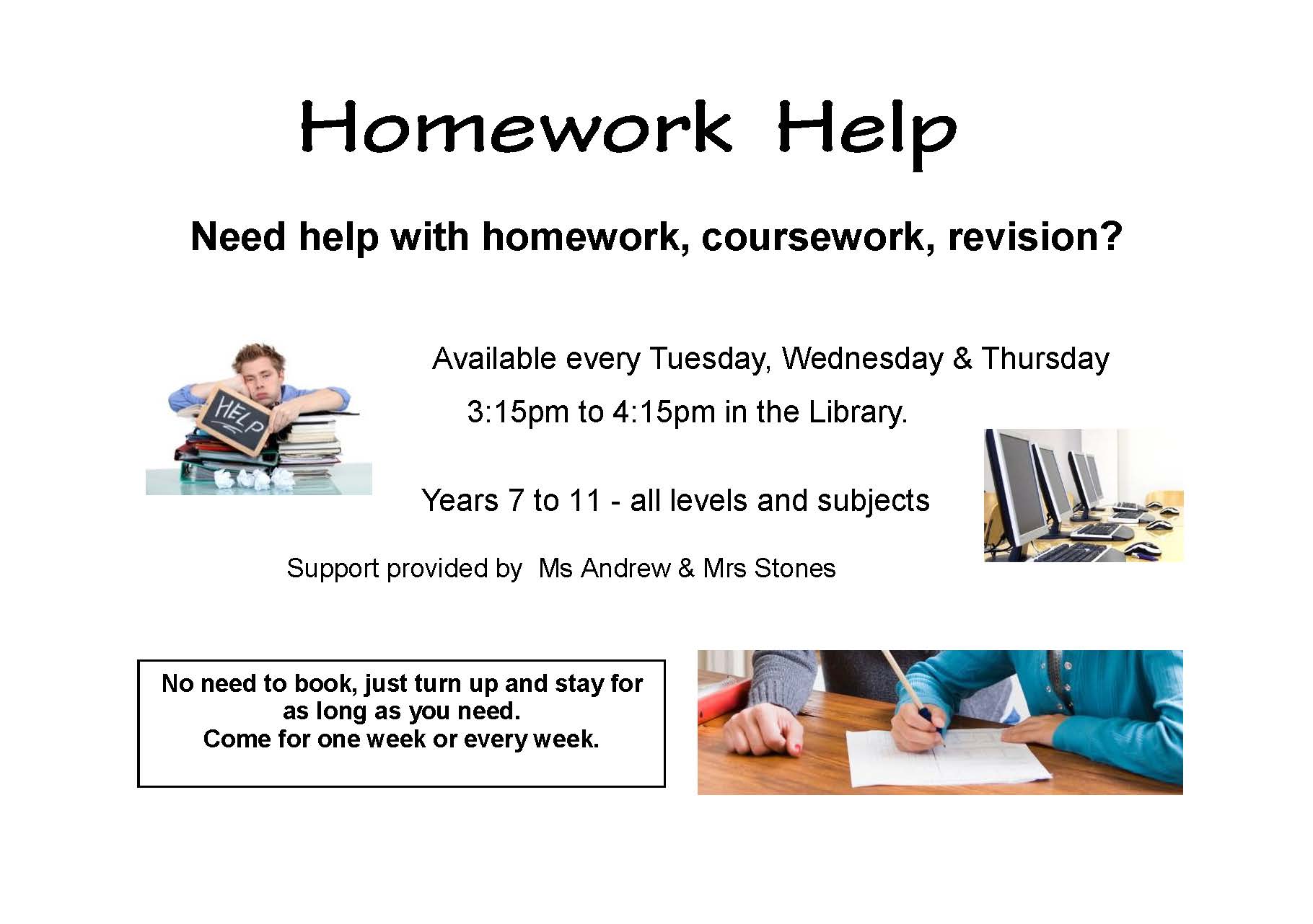 For homework help